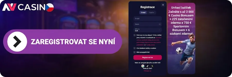 Casino NV Registrace v za 5 minut - e-mail, heslo, KYC.